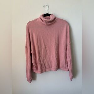 Pink Turtleneck Sweater